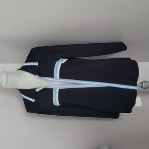 Misook Black Open Front Cardigan